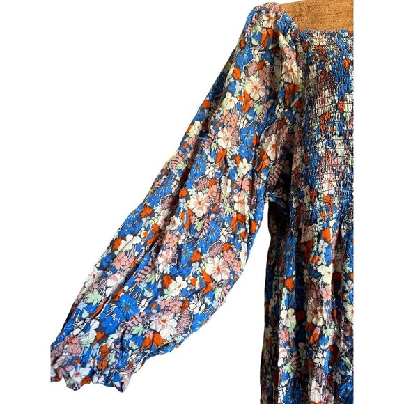 Anna a new approach Dresses & Skirts - Floral Long Sleeve Midi Dress Women's Size XXL